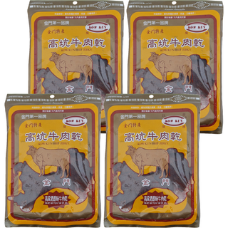 高坑 高粱酒原味牛肉乾, 160g, 4包
