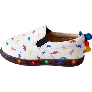 BabyZZam 孩童恐龍圖案LED學步鞋