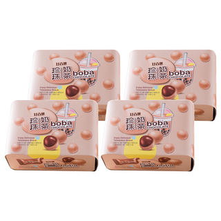 甘百世 珍珠奶茶巧克力糖, 70g, 4盒