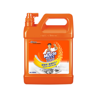 Mr Muscle 威猛先生 廚房清潔劑加侖桶 超強效 溶油, 4L, 1桶