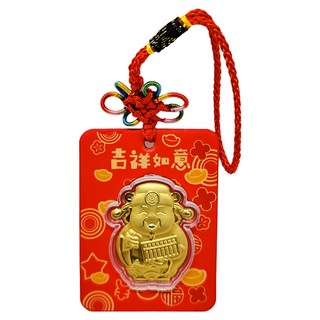 泊金財神掛牌 3個, 金色-款式隨機