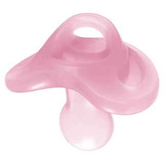 NUK Sensitive 安撫奶嘴, 100%柔軟矽膠, 貼合寶寶臉部曲線, 第2階段 6-18個月, 粉色, 1個
