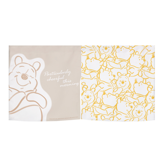 收納王妃 迪士尼 半分式短布簾, 溫暖維尼 白色, 1個