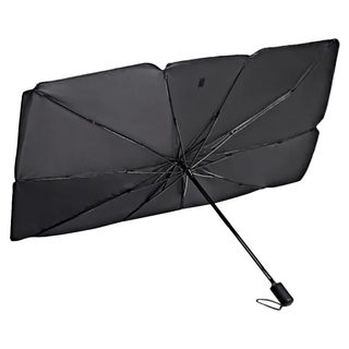 車用傘型遮陽簾, 黑色, 1個