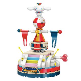 AURORA World 大耳狗喜拿轉轉滾球積木玩具, 1個