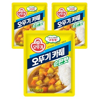 오뚜기 카레 과립형 순한맛, 100g, 3개