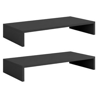 螢幕增高架 桌面增高架 電腦增高架 電腦螢幕架 1116g 2個, 經典黑