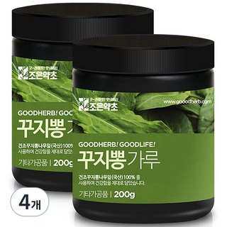 Joeun Herb Premium 椴木葉粉, 4罐, 200g