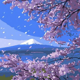 ArtLife 藝術生活 DIY DA3308 20 x 20cm, 富士山下, 1組