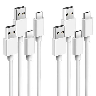 HONG JIN 宏晉 TYPE-C 5A快充線 USB-A-Type-C, 2m, 白色, 4條