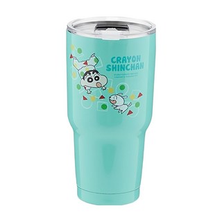 Miravivi 蠟筆小新冰霸杯, 900ml 304不鏽鋼 保冷杯, 1個, 睡衣