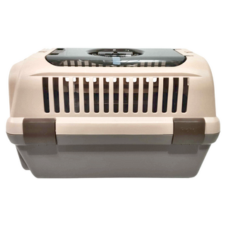 Richell 利其爾 外出上掀運輸提籠 (S: 31.5x47x28.5H, 五公斤以下, M: 36.5x57x36.5H, 八公斤以下), 淺棕色, 1個