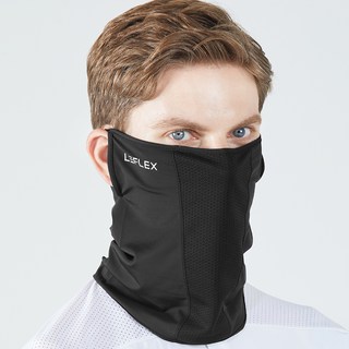 르플렉스 자외선 차단 스포츠 마스크, 블랙, 1개