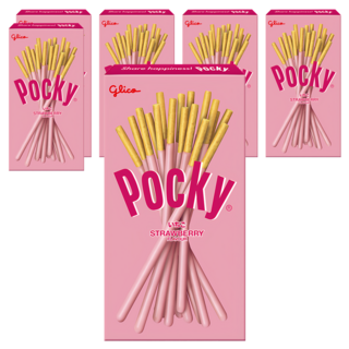 glico 格力高 Pocky 百奇 草莓棒, 24g, 6盒