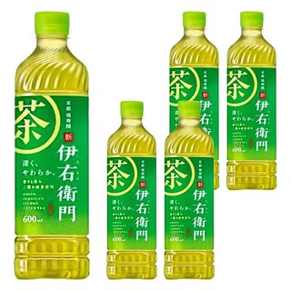 SunTORY 三得利 伊右衛門 綠茶飲料, 600ml, 5瓶