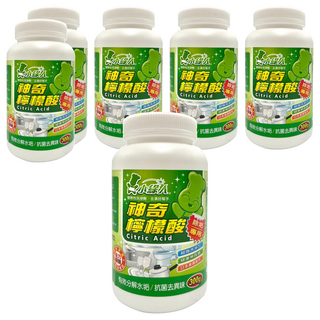 小綠人 神奇檸檬酸, 300g, 6罐