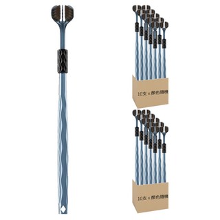 小麥購物 三面軟毛牙刷 g752 顏色隨機 19g, 10支, 2組