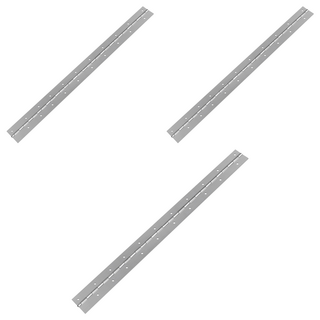 MONESPACE 鋼琴鉸鏈 長鉸鏈 銀色, 3個