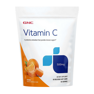 GNC 健安喜 維生素C軟糖 橘子口味 500mg 60顆, 1包