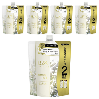 LUX 麗仕 LUMINIQUE 璐咪可 SPA精油無矽靈洗髮精補充包 草本亮澤, 700g, 5包