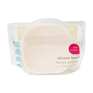 Loulou Lollipop 可愛動物矽膠吸盤碗-奶油白，100%食用級矽膠，適用年齡：4個月以上, 1個