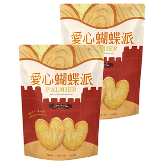 School of Cookie 台灣優格餅乾學院 愛心蝴蝶派, 230g, 2包