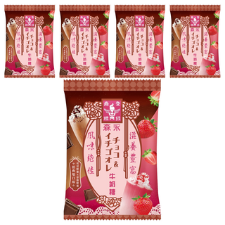 MORINAGA 森永 牛奶糖 巧莓歐蕾牛奶糖, 90g, 5袋
