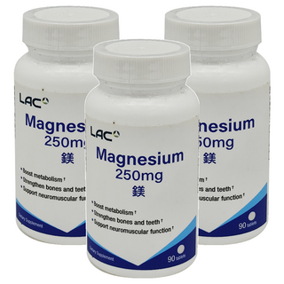 LAC 利維喜 鎂250食品錠, 90顆, 3罐