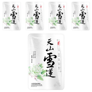 豐台灣 天山雪蓮天絲面膜，修護亮白，維持肌膚彈性緊緻、鎖水保濕, 5片, 1盒