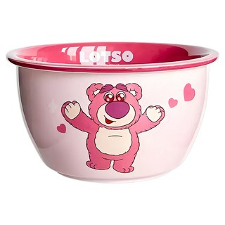 TOY STORY 玩具總動員 樂趣麵碗 15.8 x 15.8 x 8.7cm, 萌趣草莓熊 粉色, 1個