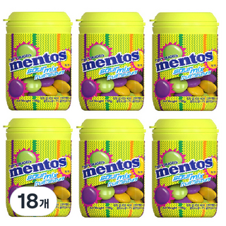 Mentos Sourmix 瓶, 120g, 18個