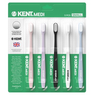켄트 메디 스몰 헤드 초극세모 칫솔 5종 세트, 1세트
