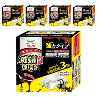 鱷魚 隨蟻去 滅蟻攻巢連環劑, 80g, 5盒