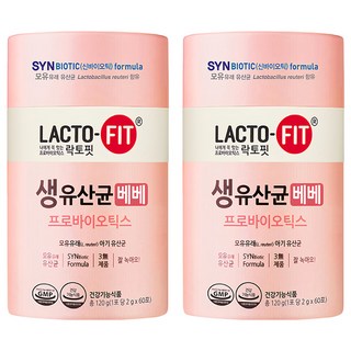 Chong Kun Dang 鍾根堂 LACTO-FIT 益生菌 幼兒款, 60包, 2g, 2罐