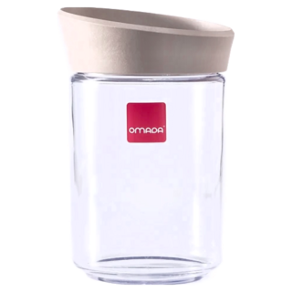 omADA 防潮儲物密封罐 型號M5533TE 尺寸11.5*H17.5CM, 褐色, 1個