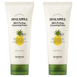SKINFOOD 鳳梨BHA去角質洗面乳, 150ml, 2條