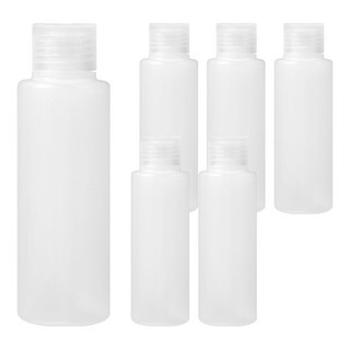 comet 掀蓋式分裝瓶 100ml, 透明色, 6個