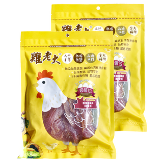 雞老大 零食 超值包 犬用 天然手作 無鹽 低脂 全犬用, 照燒雞腿肉, 220g, 2包