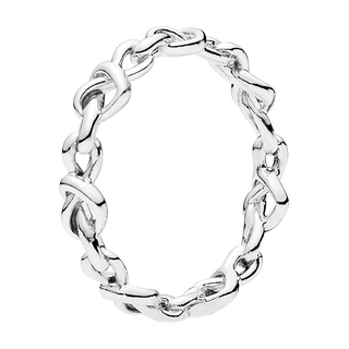 PANDORA 潘多拉 女士結繩愛心戒指 198018