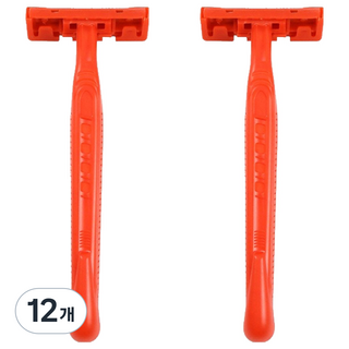 마켓링 여성용 간편한 면도기 레드, 12개, 1개입