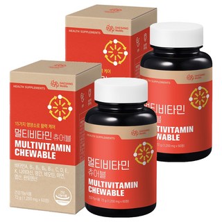 DAESANG Wellife 綜合維他命咀嚼錠, 60錠, 2個