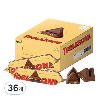 TOBLERONE 瑞士三角牛奶巧克力, 36條, 35g