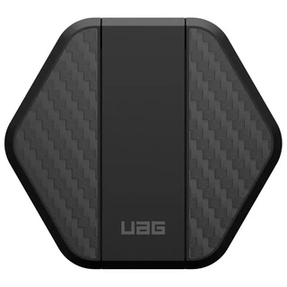 UAG 磁吸無線充電器 高達15W快速充電 兼容MagSafe無線充電 內建金屬支架, 碳黑色, 1個
