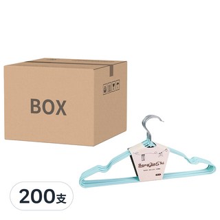 BangJiaShi 幫家適 防滑成人衣架/曬衣架 成人款, 200支, 北歐綠