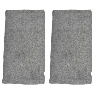 non-no 儂儂 驚吸水小浴巾 長毛棉 旅行 瘦浴巾 90x55公分 台灣製, 灰色, 2個