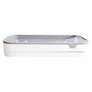 FAmILyLIFE 生活 無痕壁掛洞洞板專用 肥皂瀝水置物架 A-304-W 23.2 x 10.5 x 4cm 200g, 簡約白, 1個