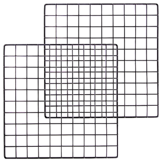 百貨King 多用途網片置物架 Set 2, 40x40cm 黑色, 2個