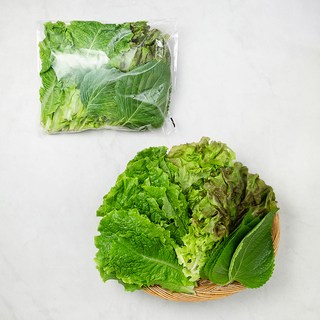 친환경 적상추+청상추+깻잎, 200g, 1개