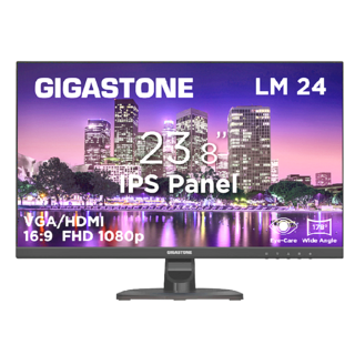 GIGASTONE 立達 LM 24 極窄邊框螢幕 23.8吋 IPS Panel 1080p 178°超廣角, LM-24FF2
