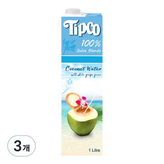 Tipco 椰子水混合汁, 1L, 3個